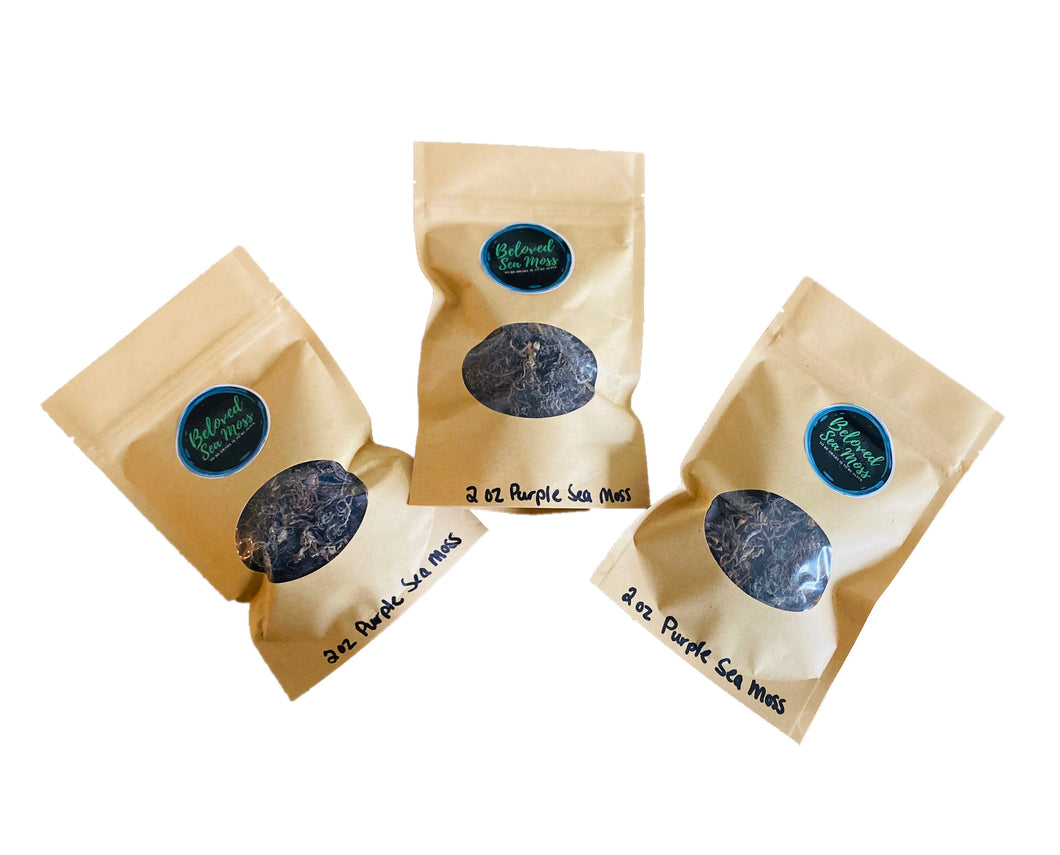 Raw Wildcrafted Purple Sea Moss